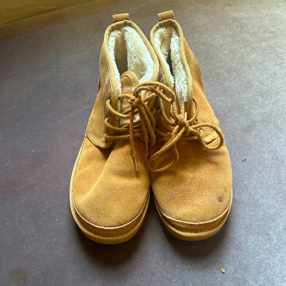 Project cloud Tan Suede Ankle Boots with Laces